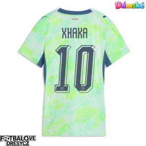 Švýcarsko Granit Xhaka #10 Dámské Venkovní Dres MS 2026 Krátký Rukáv